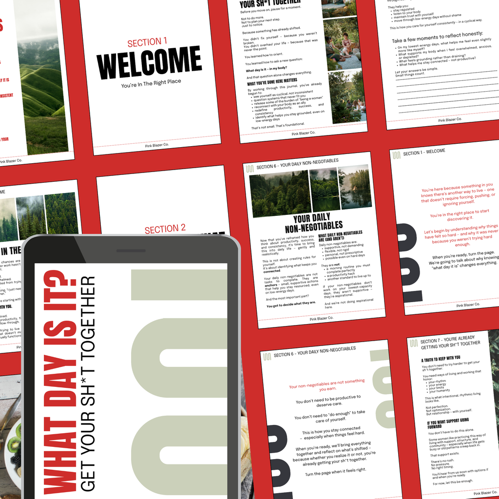 What Day Is It? — A Cyclical Awareness Printed Journal